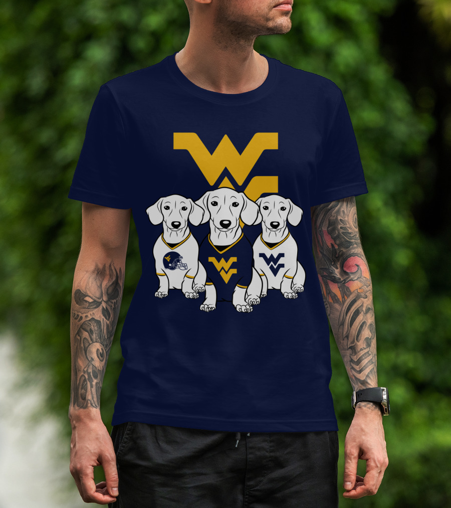 Wvu Mountaineers Dogs T-Shirt