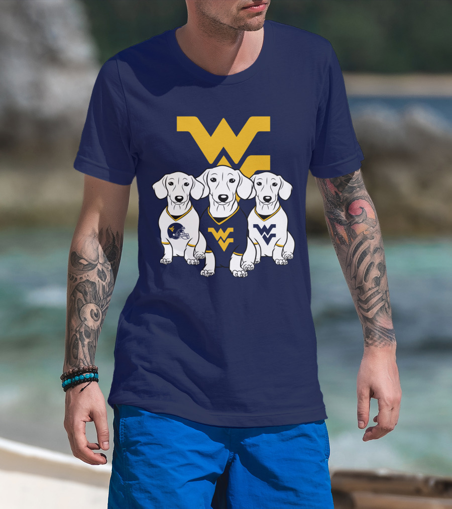 Wvu Mountaineers Dogs T-Shirt
