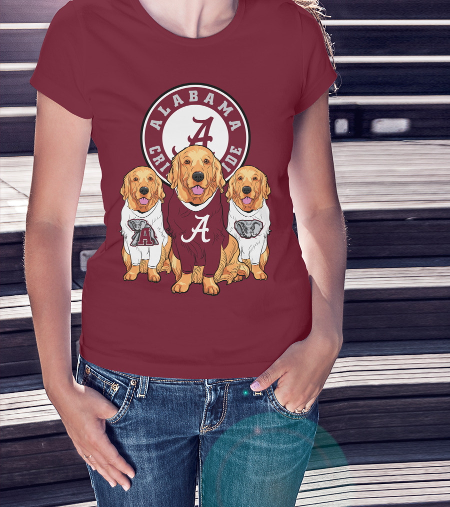 Alabama Crimson Tide Golden Retrievers T-Shirt