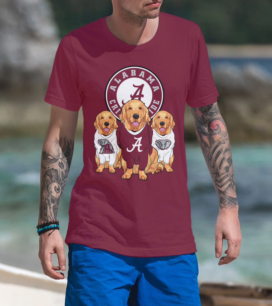 Alabama Crimson Tide Golden Retrievers T-Shirt