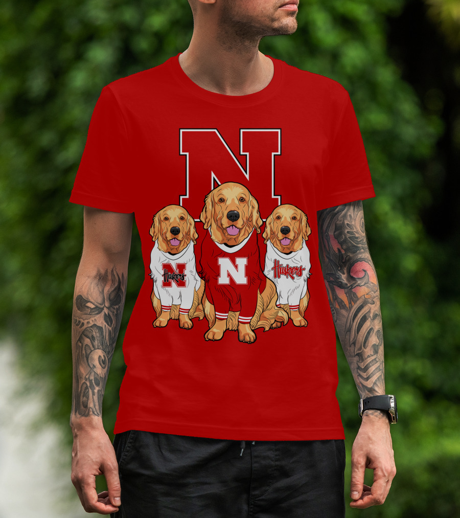 Nebraska Huskers Golden Retrievers T-Shirt