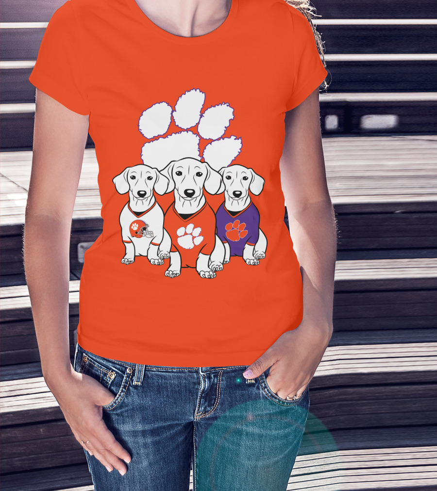 Clemson Tigers Dachshund T-Shirt