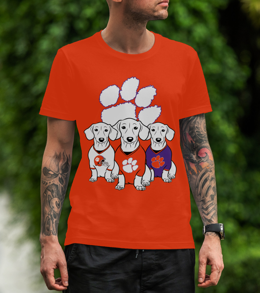 Clemson Tigers Dachshund T-Shirt