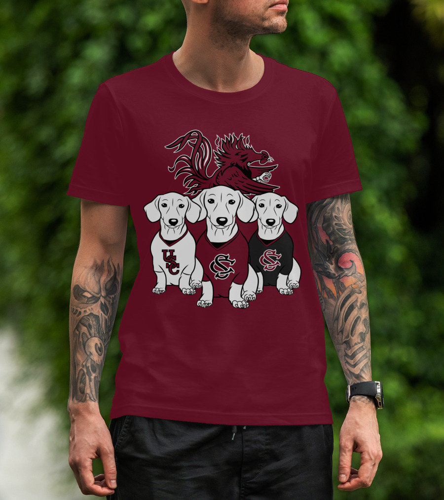 Usc Gamecocks Dogs T-Shirt