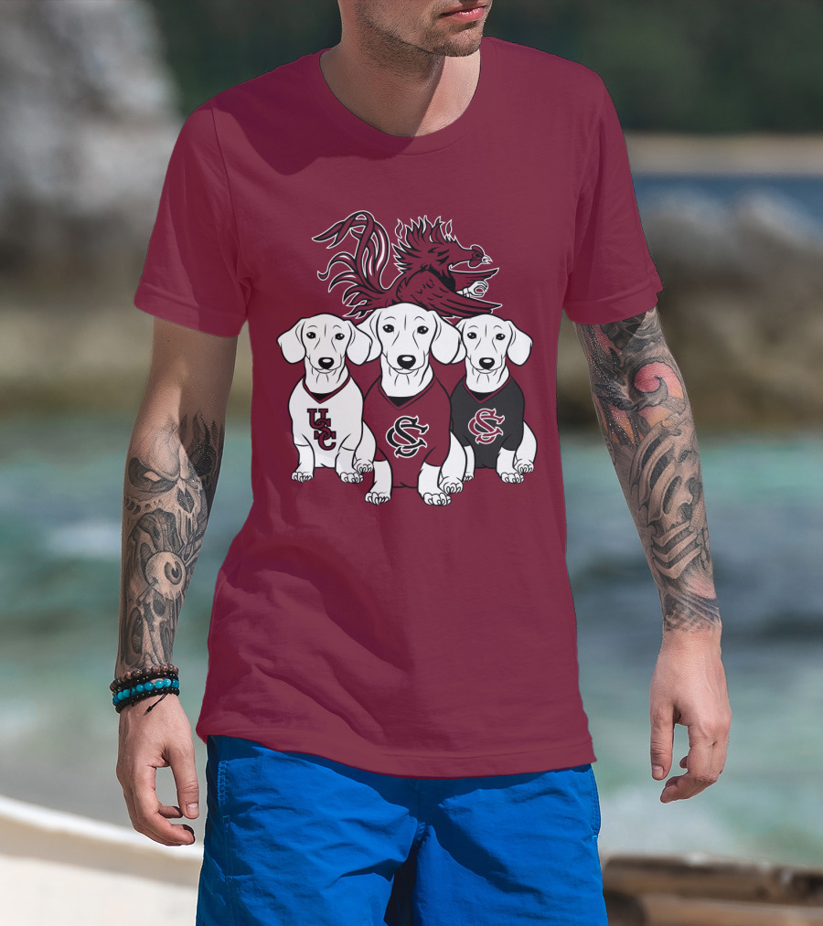 Usc Gamecocks Dogs T-Shirt