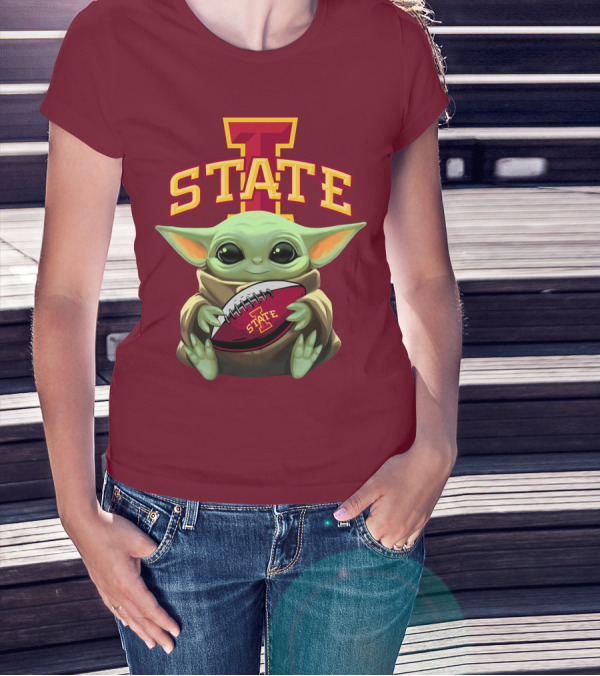 Baby Yoda Iowa State Football T-Shirt