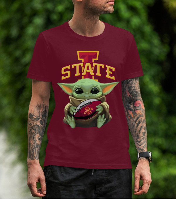 Baby Yoda Iowa State Football T-Shirt