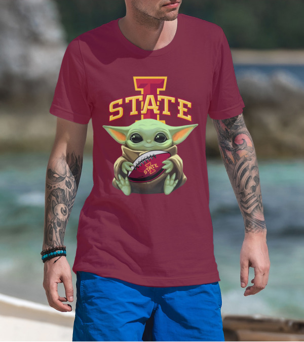 Baby Yoda Iowa State Football T-Shirt