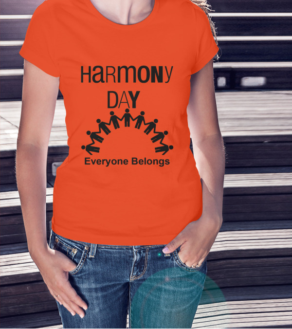 Harmony Day 21 March Everyone Belongs T-Shirt