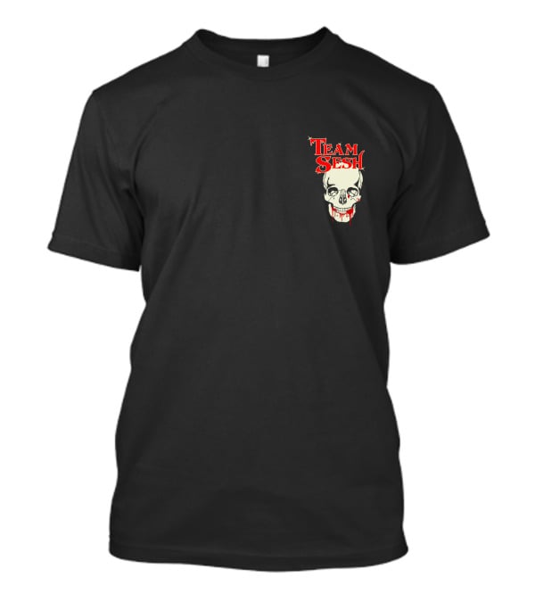 Team Sesh Skull Faces Of Sesh Pullover Hood T-Shirt