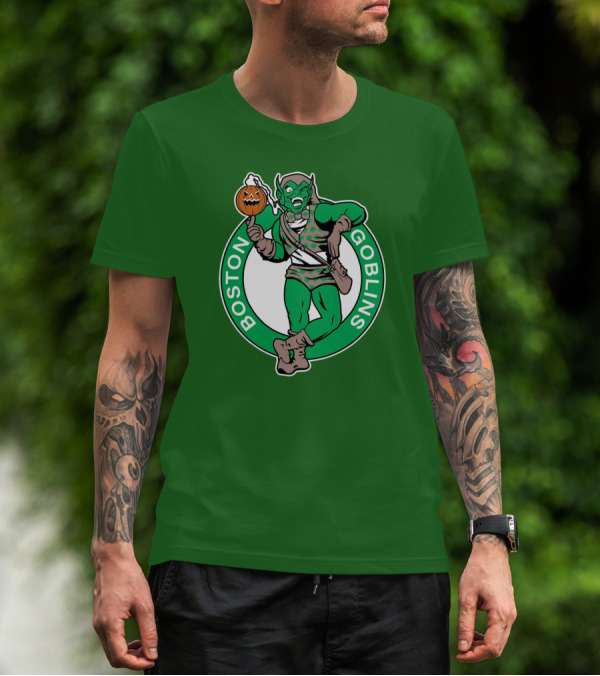 Boston Goblins Halloween Basketball Crossover T-Shirt