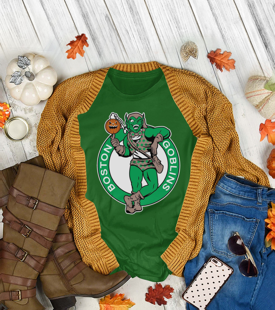 Boston Goblins Halloween Basketball Crossover T-Shirt