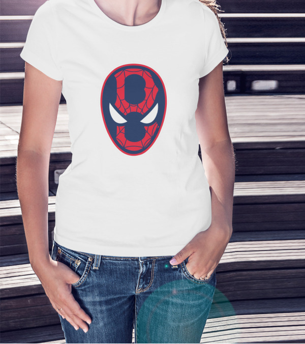 Boston Spider Sox MLB Web Pattern Mask T-Shirt