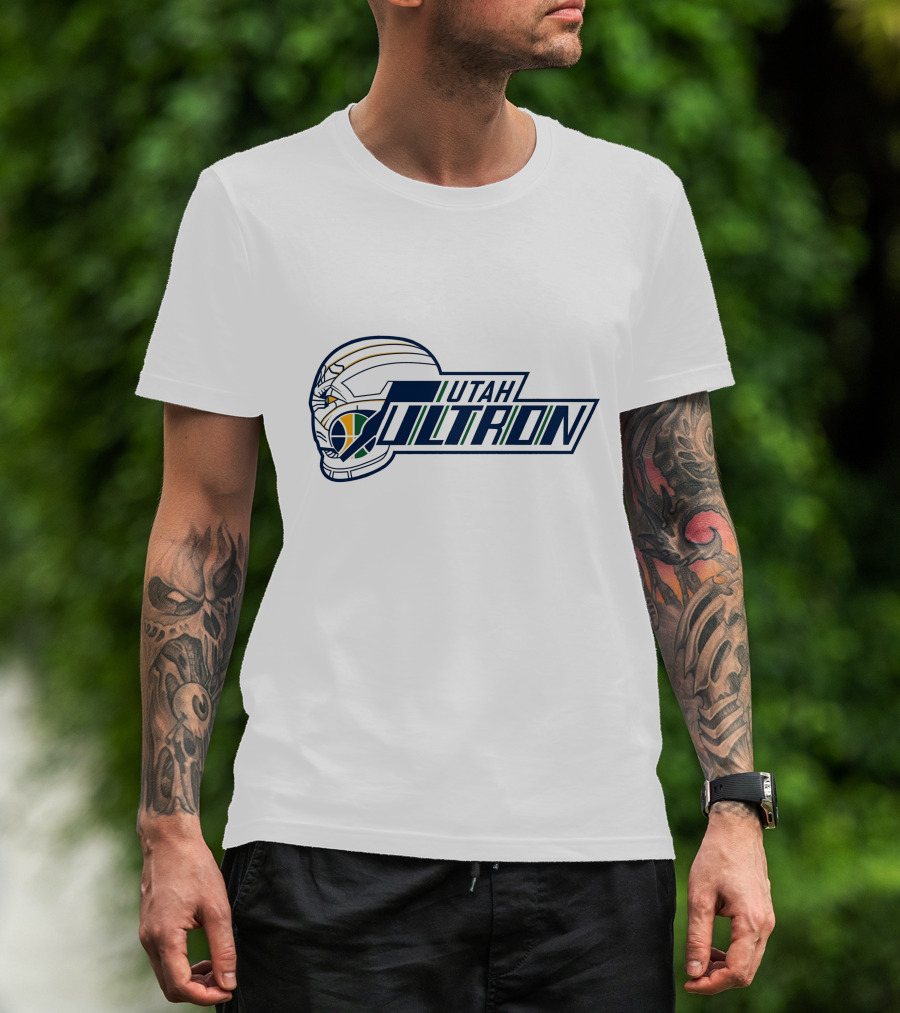 Utah Ultron NBA Basketball Helmet Fusion T-Shirt