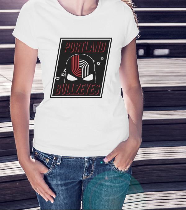 Portland Trail Bullzeyes NBA Basketball Emblem T-Shirt