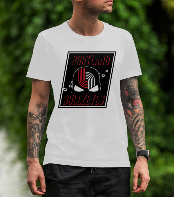 Portland Trail Bullzeyes NBA Basketball Emblem T-Shirt
