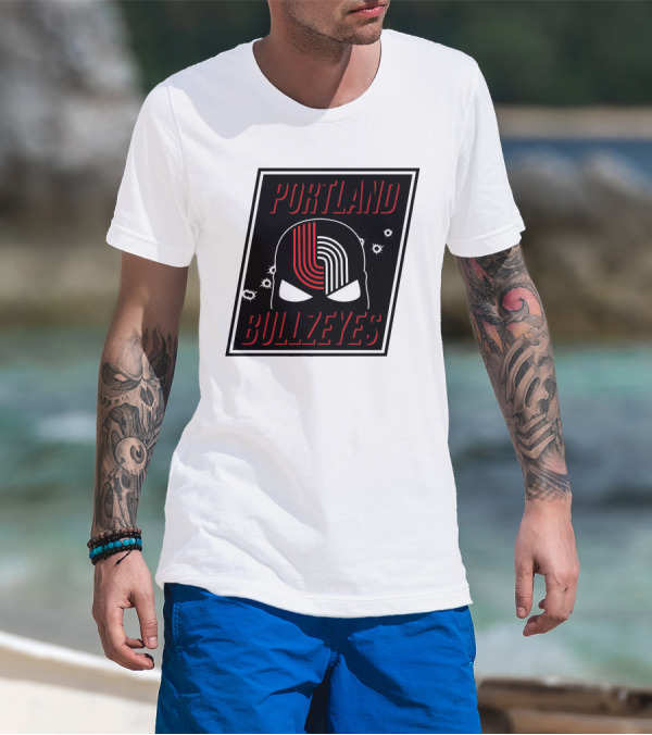Portland Trail Bullzeyes NBA Basketball Emblem T-Shirt