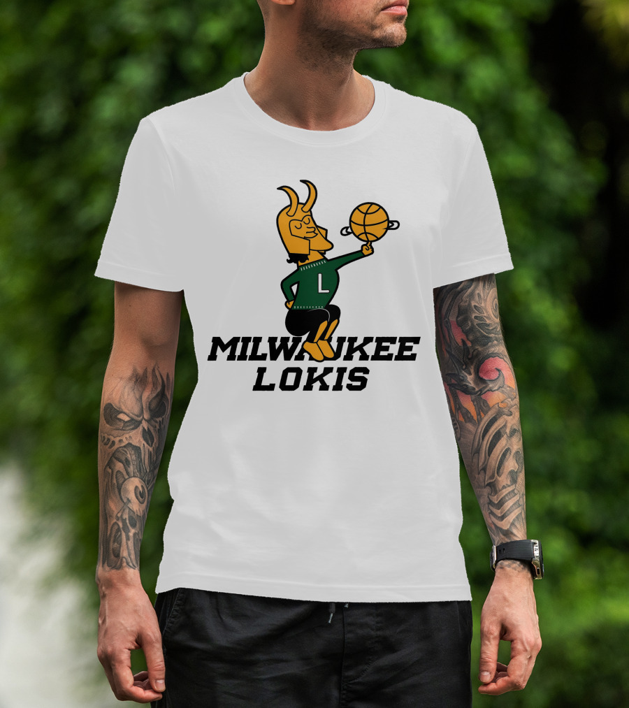 Milwaukee Lokis NBA Basketball Crossover Concept T-Shirt