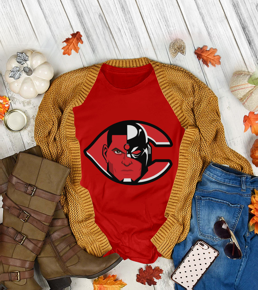 Cincinnati Cyborgs MLB Logo Face T-Shirt