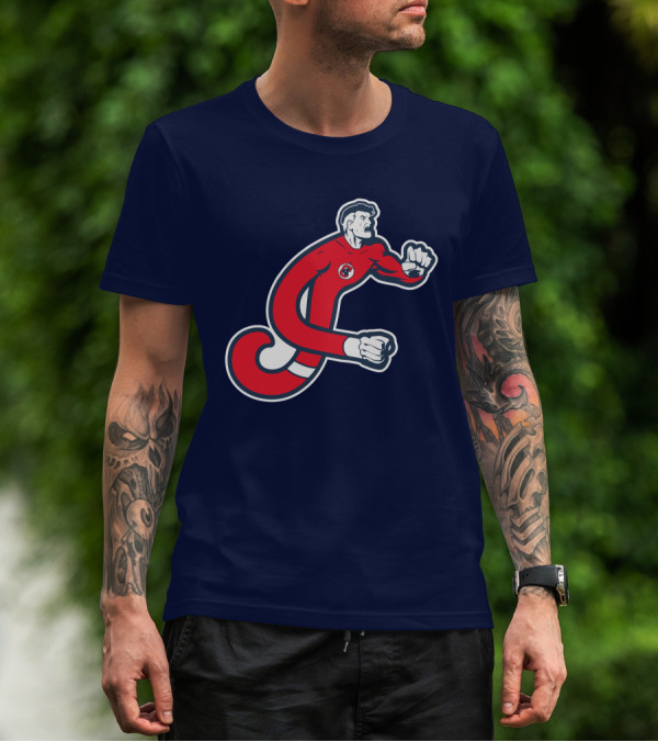 Cleveland Mr. Fantastics MLB Stretching Superhero T-Shirt