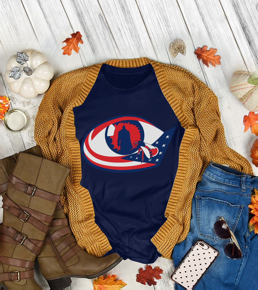 Columbus Candymans American Flag Eye and Bee T-Shirt