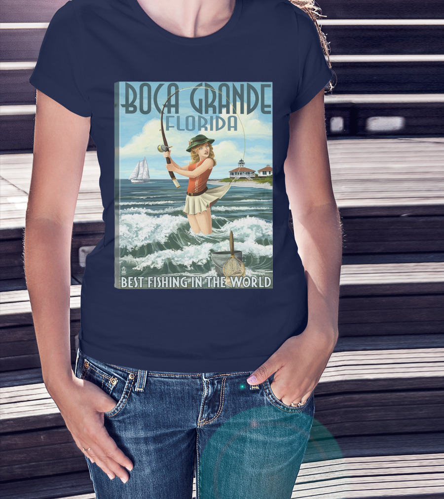 Boca Grande Florida Best Fishing In The World T-Shirt