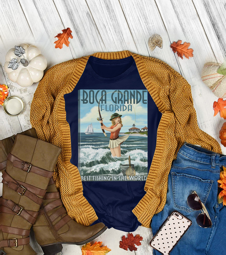 Boca Grande Florida Best Fishing in the World T-Shirt