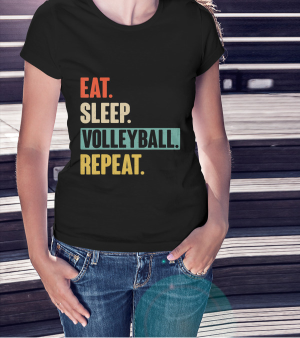 Eat Sleep Volleyball Repeat Vintage Volleyball Classic T-Shirt