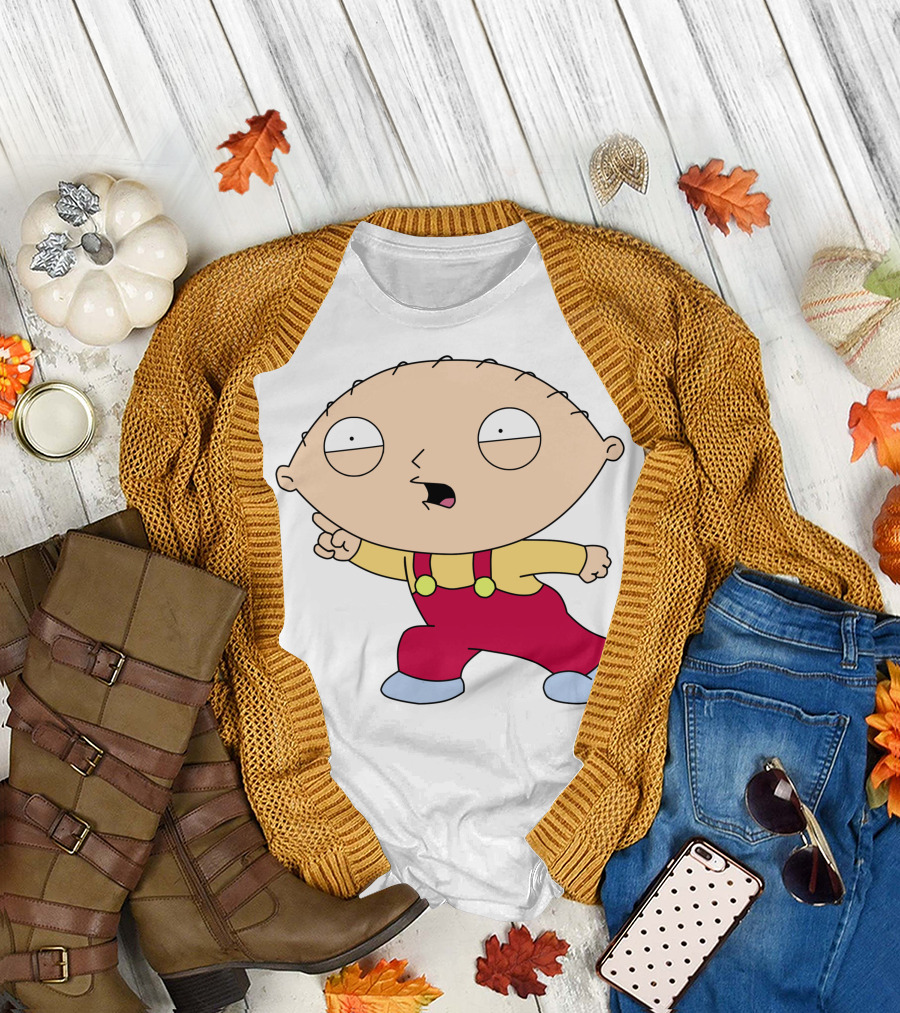 Stewie Griffin Angry Pose Family Guy Character T-Shirt