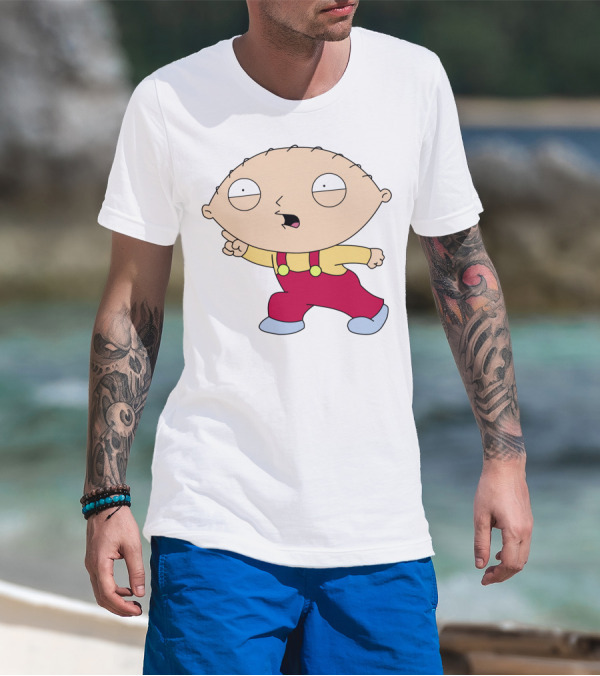 Stewie Griffin Angry Pose Family Guy Character T-Shirt