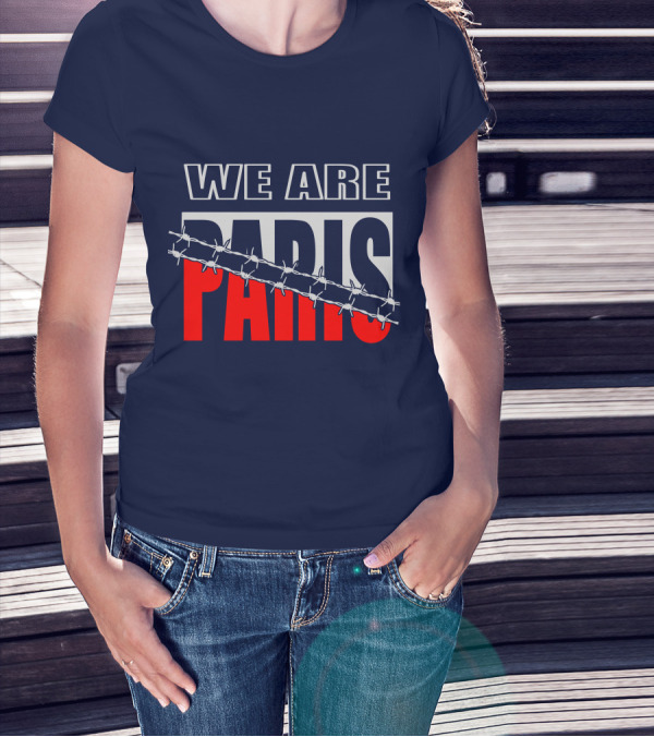 WE ARE PARIS Barbed Wire T-Shirt