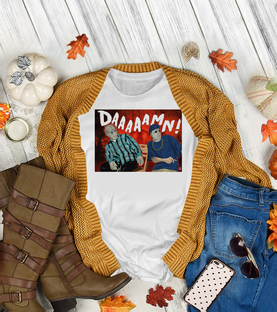 Daaaamn Horror Parody Friday Movie Scene T-Shirt