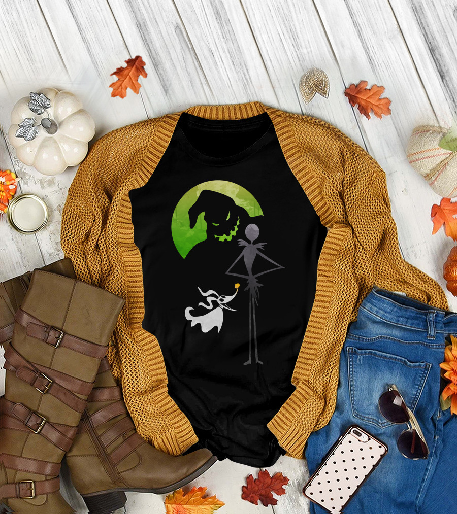 Jack Skellington Zero Oogie Boogie Moon T-Shirt