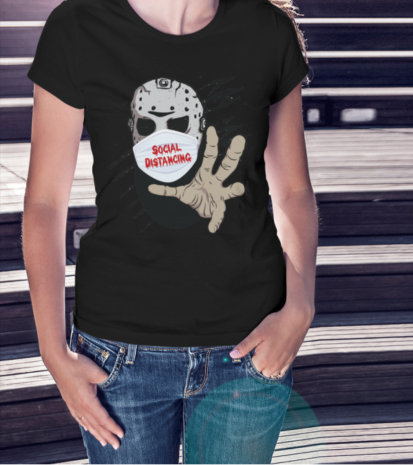 Jason Mask Social Distancing T-Shirt