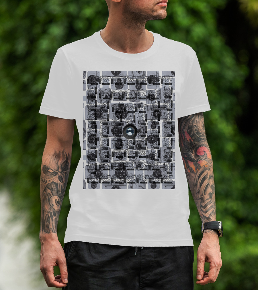 Camera Capture Memory Retro Collage T-Shirt