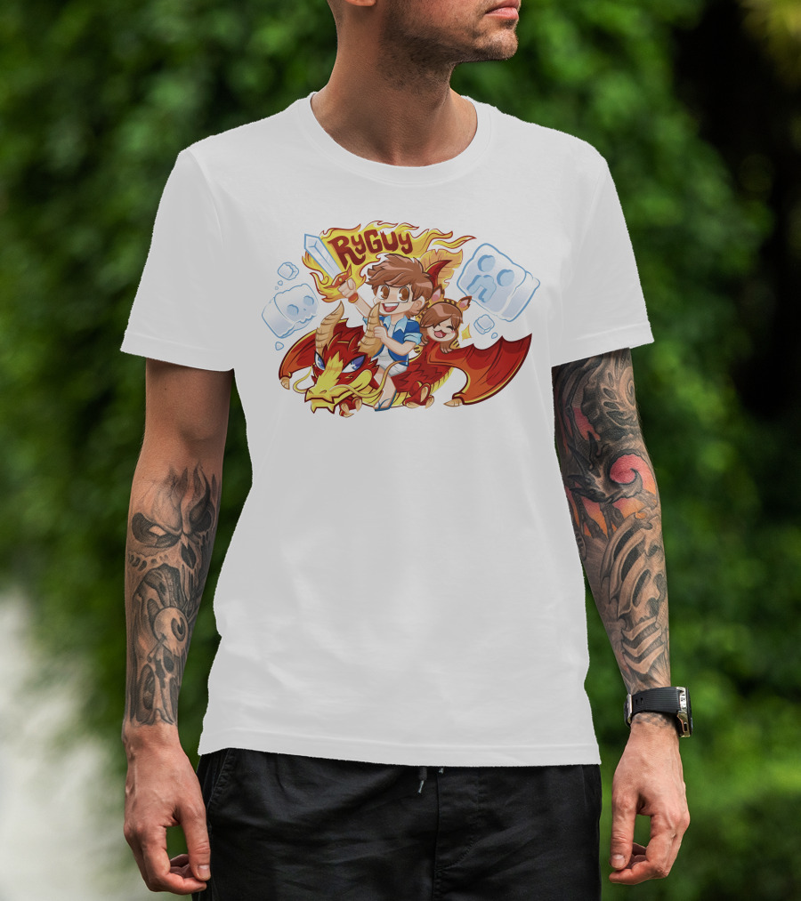 RyGuy Rocky Red Dragon Riding Adventure Fun T-Shirt