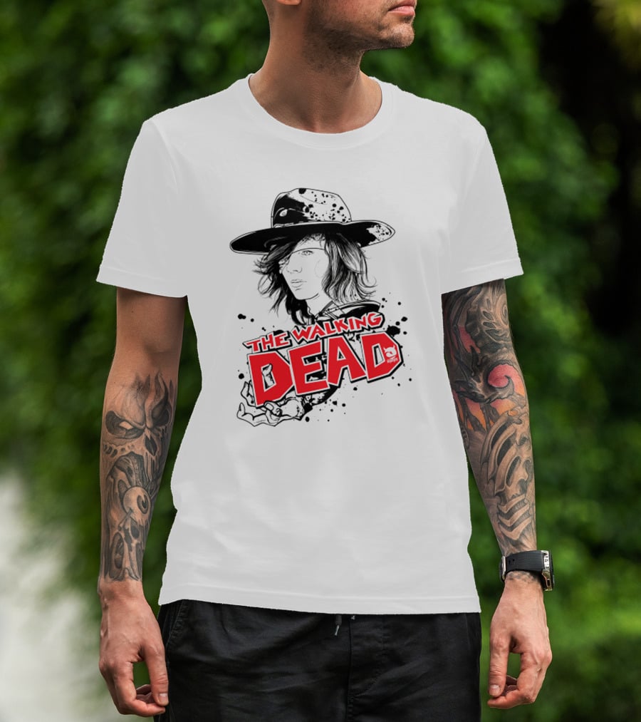 The Walking Dead Character Art Black Hat T-Shirt