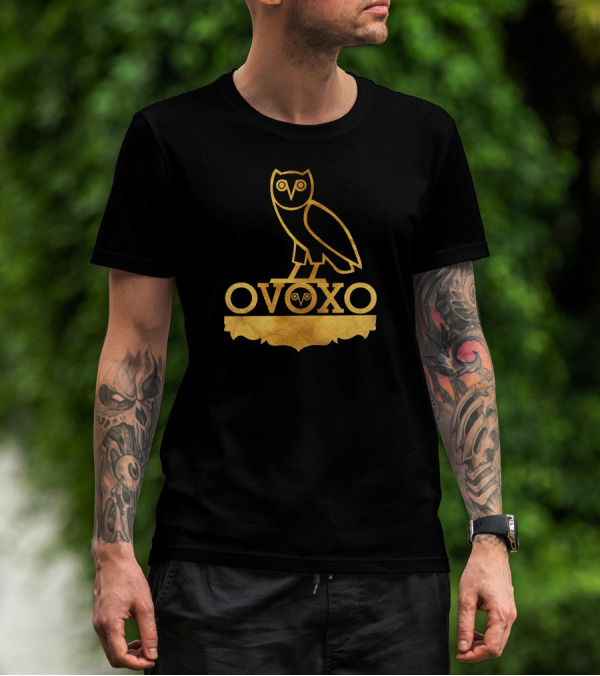 OVOXO Gold Owl T-Shirt