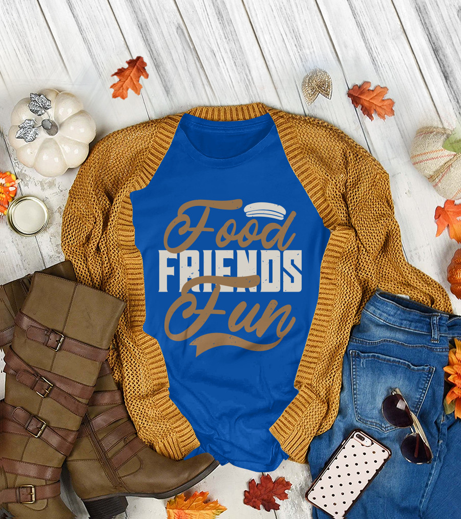 Food Friends Fun Sailor Hat T-Shirt