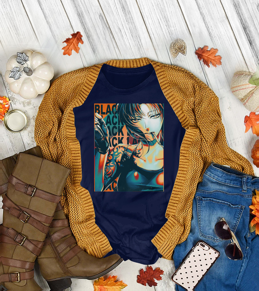 Black Lagoon Pop Anime Style Revy T-Shirt