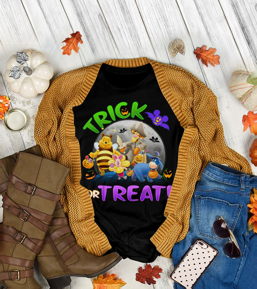 Trick Or Treat Winnie The Pooh Halloween Costumes T-Shirt