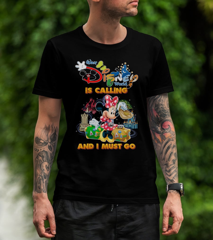 Walt Disney World Is Calling And I Must Go Minnie Luggage T-Shirt