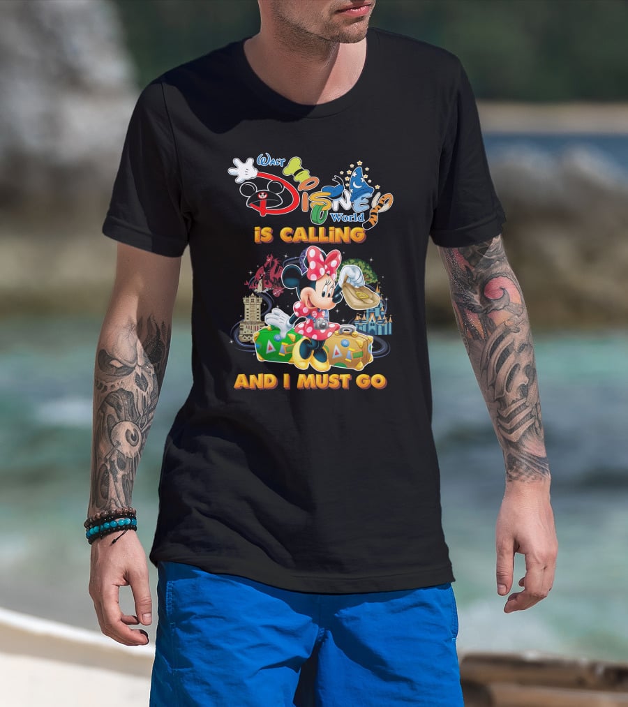 Walt Disney World Is Calling And I Must Go Minnie Luggage T-Shirt