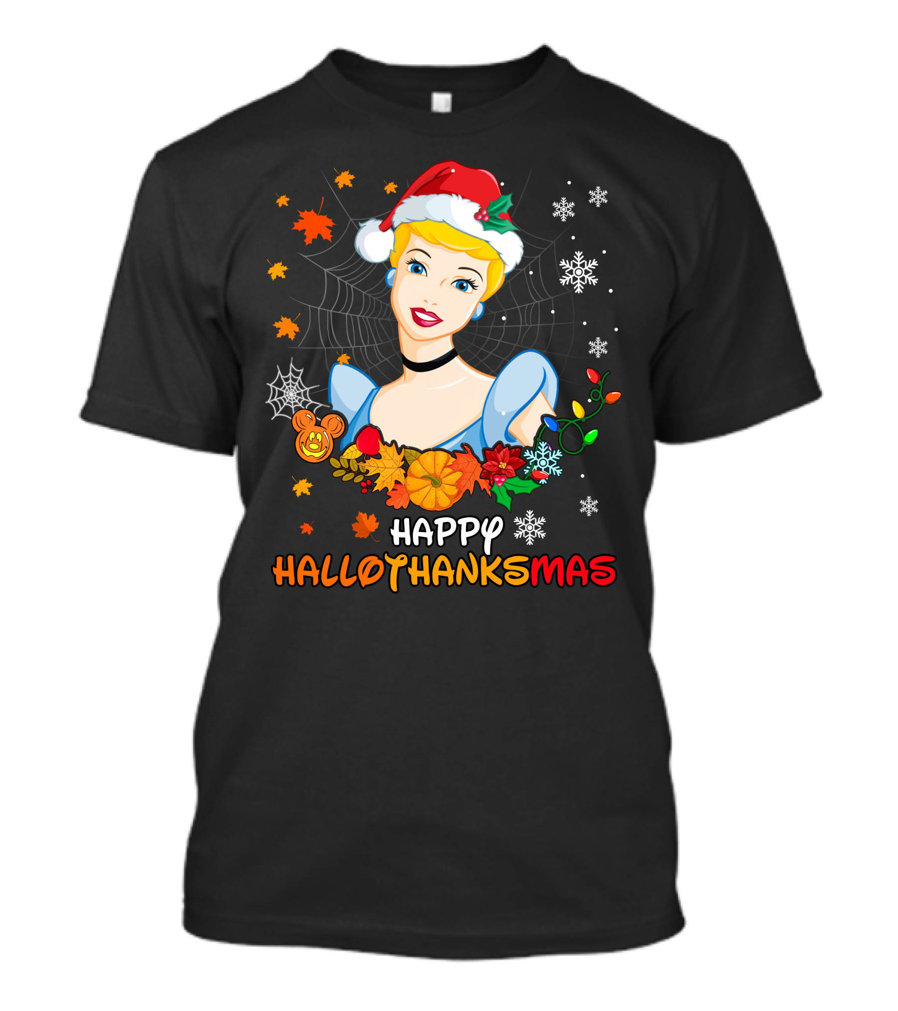 Cinderella Happy Hallothanksmas Holiday Celebration T-Shirt