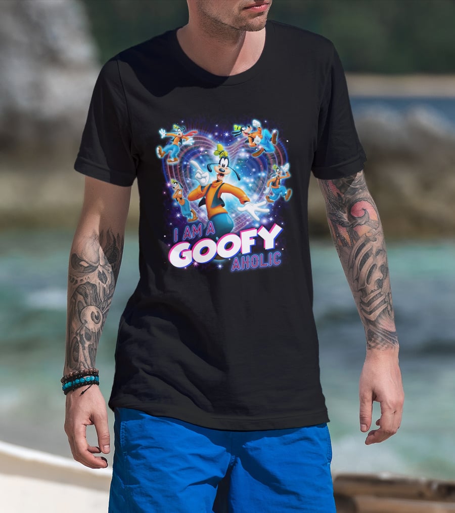 I Am A Goofy Aholic Disney Character Fan Tribute T-Shirt