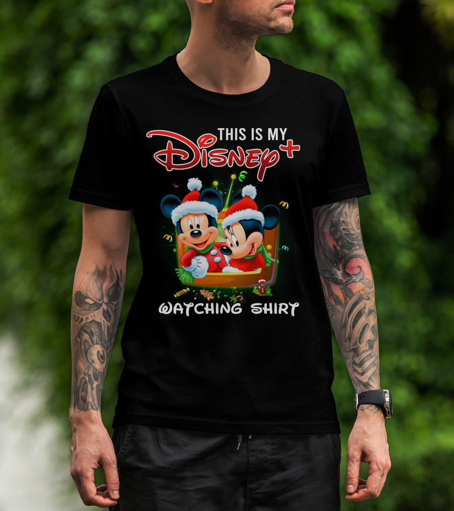 This Is My Disney Plus Watching Shirt Minie And Mickey T-Shirt