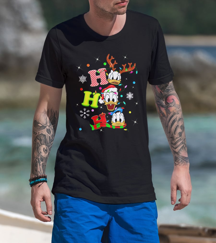 Ho Ho Ho Donald Duck Christmas Festive T-Shirt