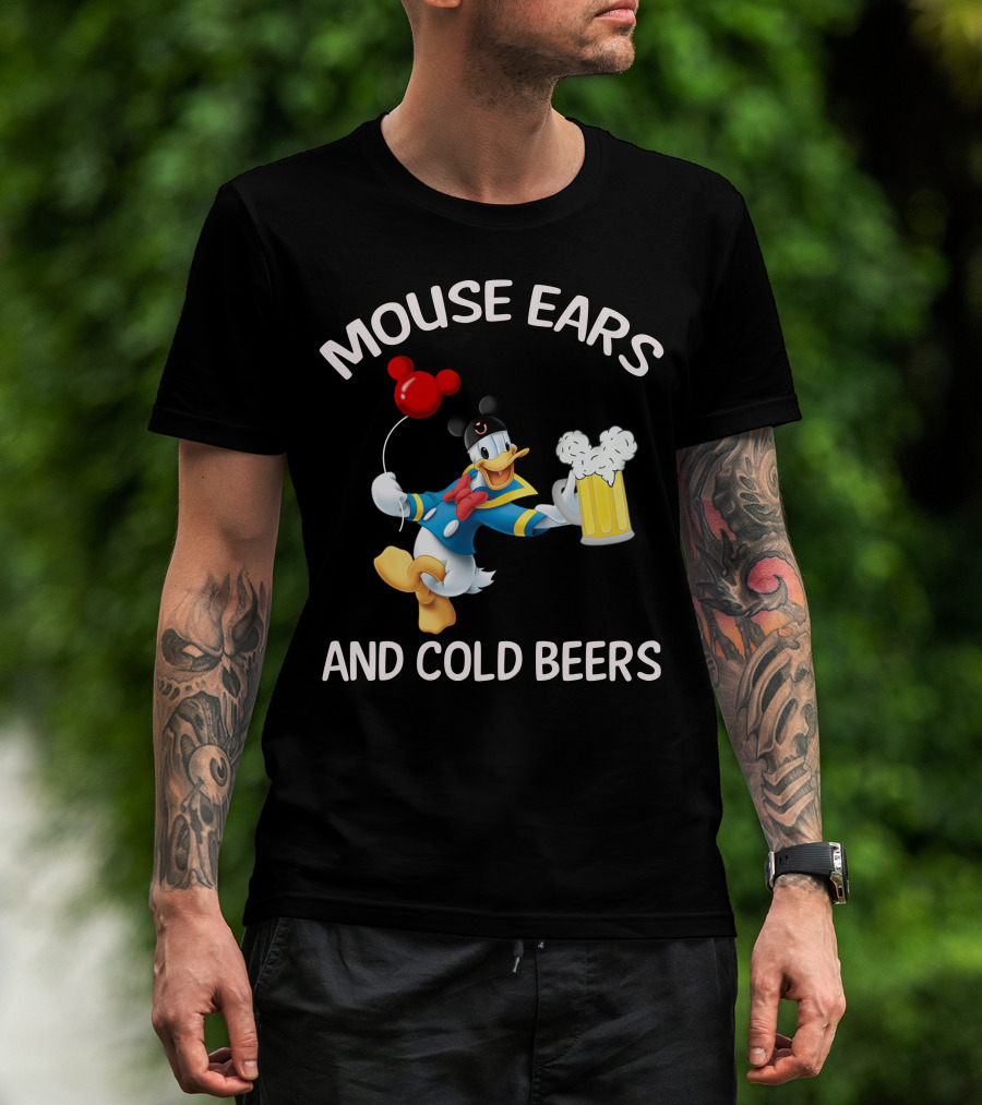 Mouse Ears And Cold Beers Donald Duck T-Shirt