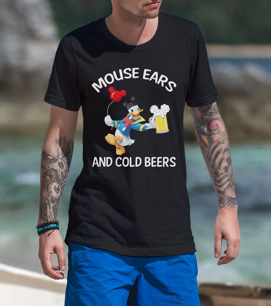 Mouse Ears And Cold Beers Donald Duck T-Shirt