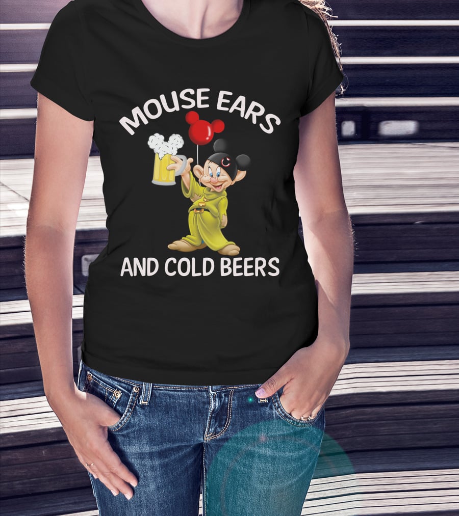 Mouse Ears And Cold Beers Dopey Mug Balloon T-Shirt
